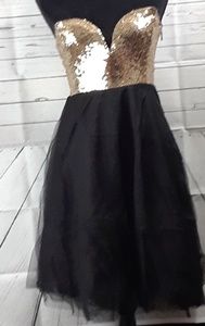 New Gold Sequence Dress